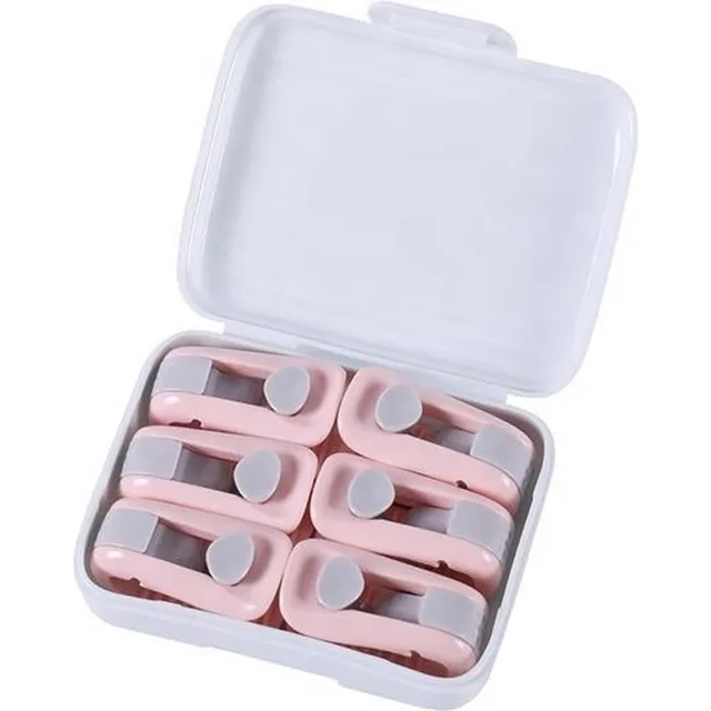 BOTC NIEUW Stevige Dekbed clips - 6 STUKS - ROZE- Inclusief Opbergdoosje - Dekbed Knijpers - Dekbed Klemmen - Dekbedclips - Lakens - Klemmen