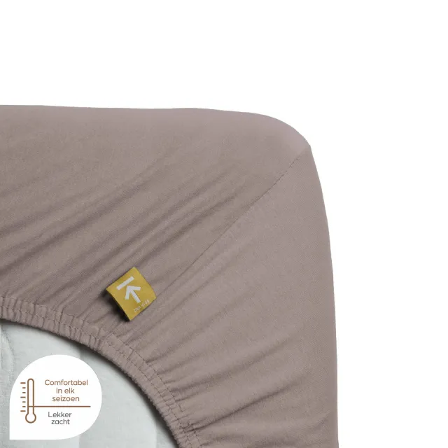 Beddinghouse jersey hoeslaken taupe, foto 5