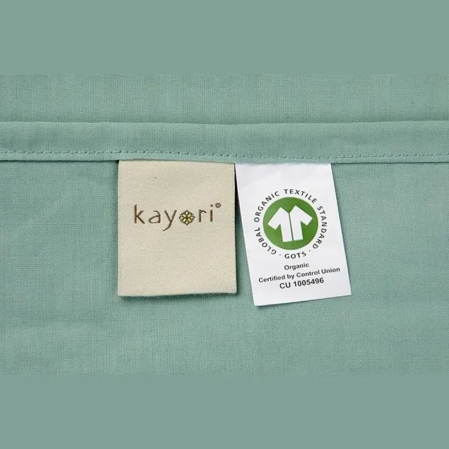 kayori Shizu Kussensloop Katoenperkal 60x70 2 Stuks - Groen
