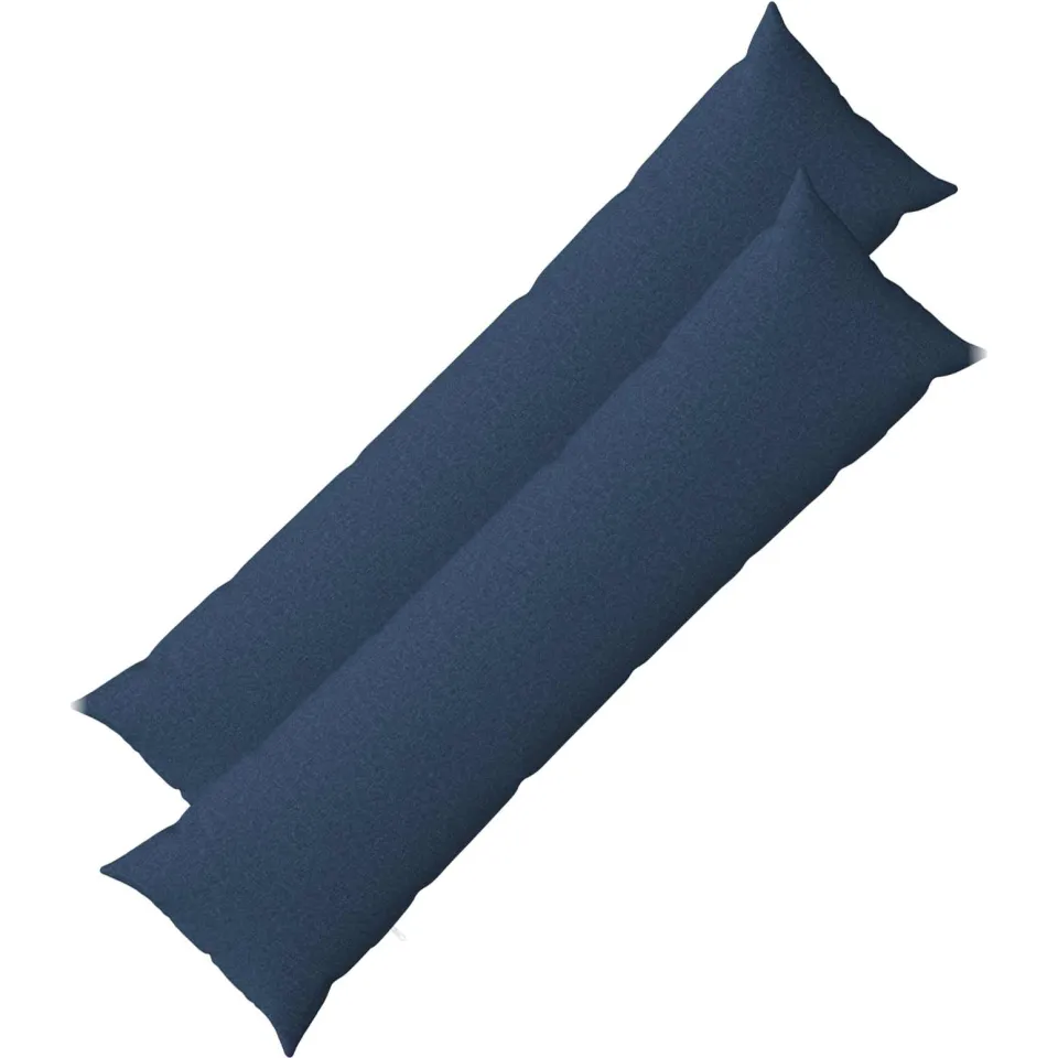 vidaXL Kussensloop 2 st HEERLEN Blauw 40 x 145 cm Stof, foto 3