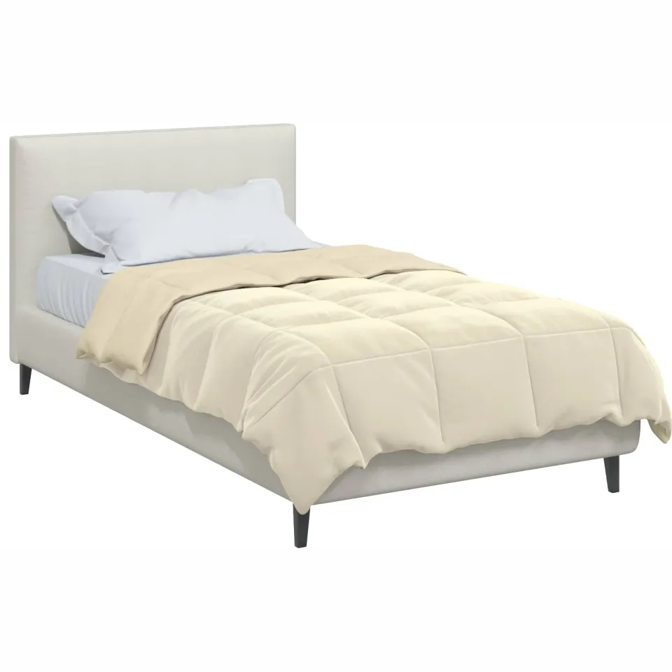 vidaXL Vol jaar dekbed 140 x 200 cm Microfiber (100% polyester) crème, foto 2