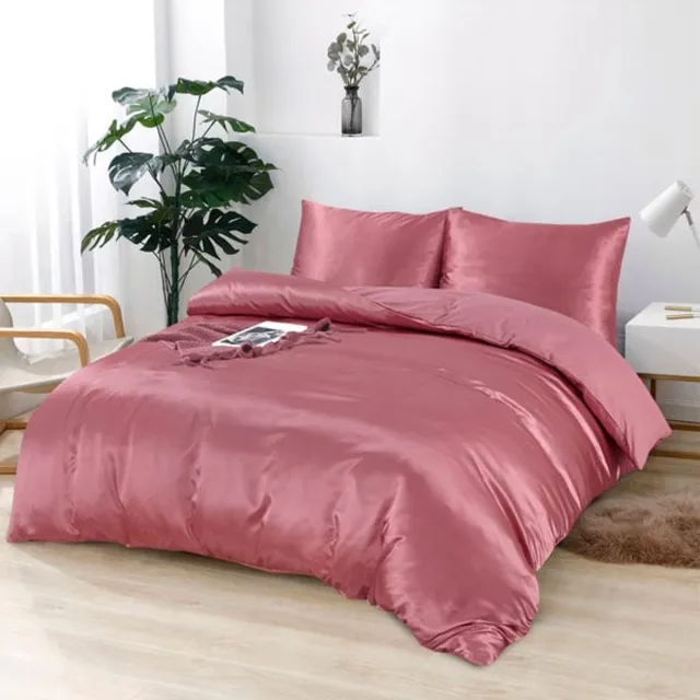 Beauty Silk Dekbedovertrek Satijn Rosewood - 140x200/220 cm + 1 kussensloop