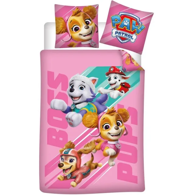 PAW Patrol Dekbedovertrek Boss Pups - 140 x 200 cm / 65 x 65 cm - Katoen Multi kleuren