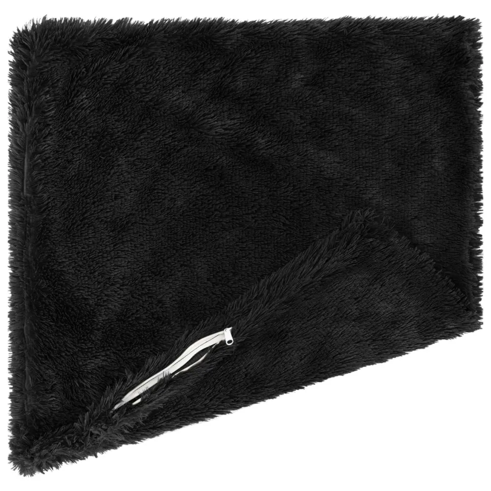 vidaXL Kussensloop 12 st HEERLEN Zwart 40 x 40 cm PV Fleece, foto 4