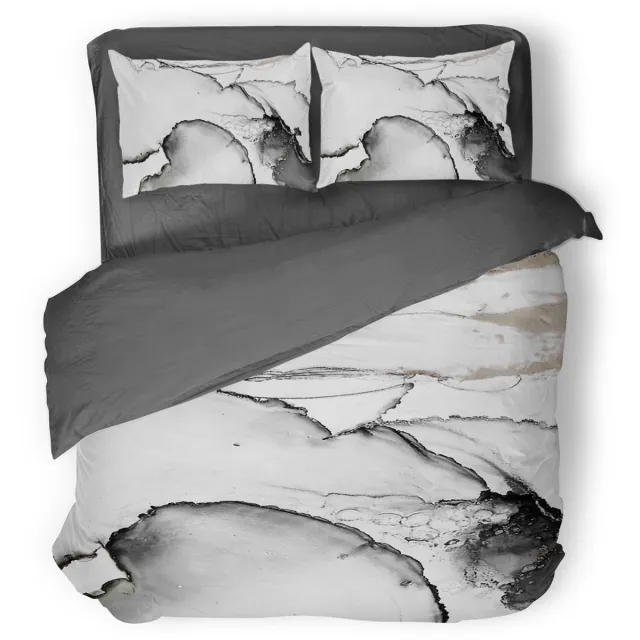 Eleganzzz Dekbedovertrek Crystal Drops - Grey - Dekbedovertrek 240x200/220cm - Micropercal - Lits Jumeaux - Dekbedovertrekken - Abstract Dekbedovertrek