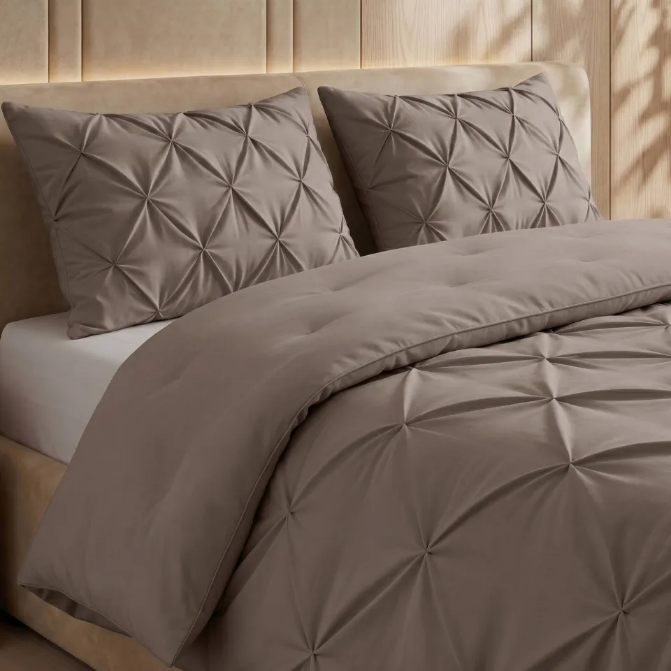 Sleeptime dekbed zonder overtrek Lazy wasbaar taupe, foto 5