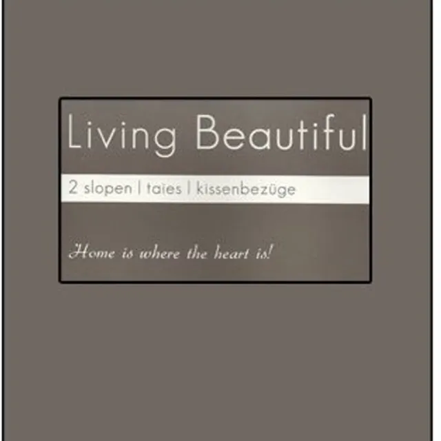 Beautiful Living Living Beautiful Kussenslopen Katoen Satijn - 60x70 cm - 2 Stuks - Taupe