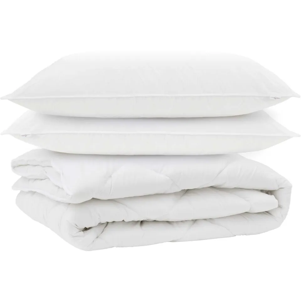 vidaXL All-season dekbed met kussen 3 st Wit Microvezel, foto 3