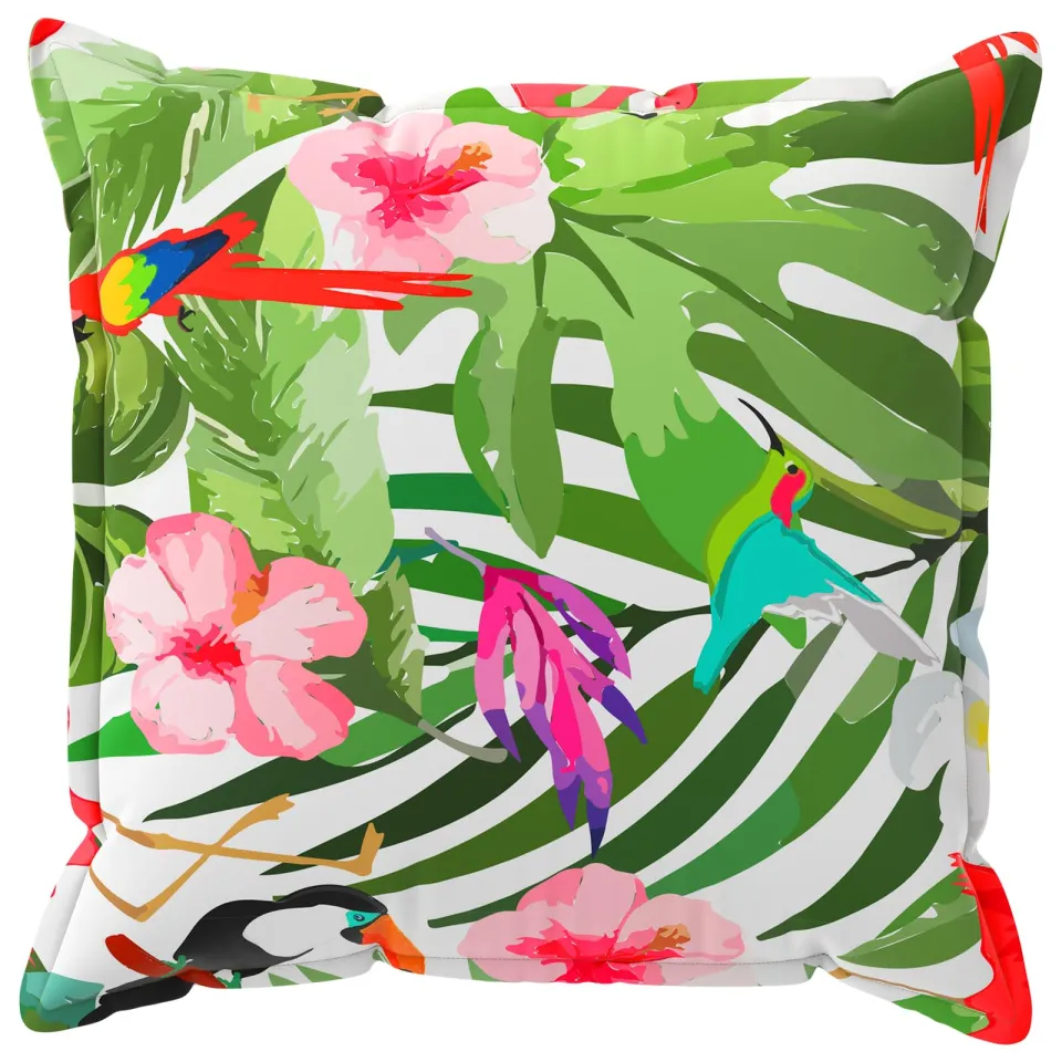 vidaXL Kussensloop 6 st HOUTEN Meerkleurig 80 x 80 cm Polyester