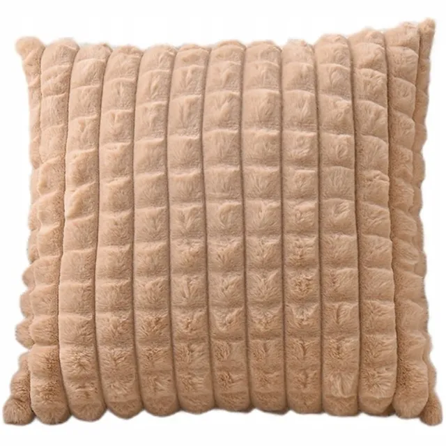 Granda Decoratieve Kussenhoes 43x43 cm Cappuccino Ruit Zacht Boho Glamour
