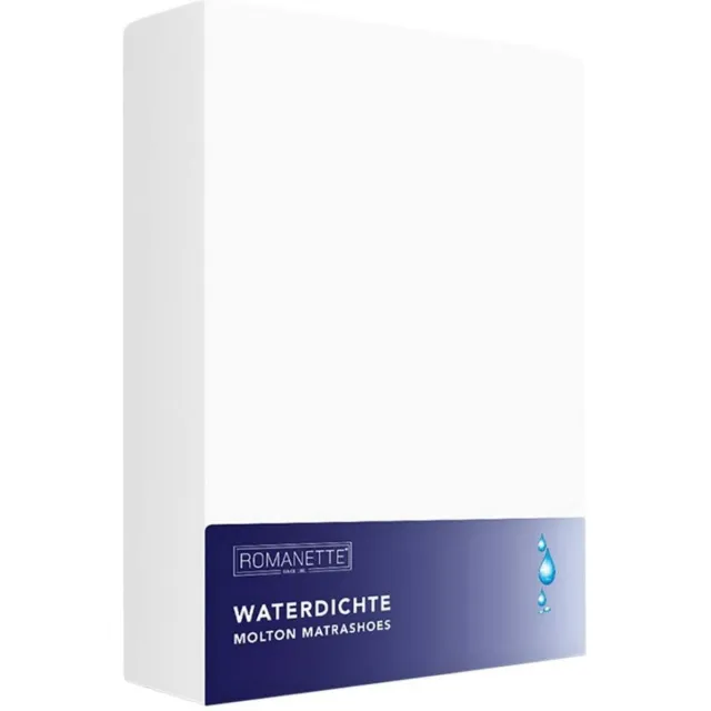 Romanette Molton Waterdicht 140 x 200 cm [Wit]