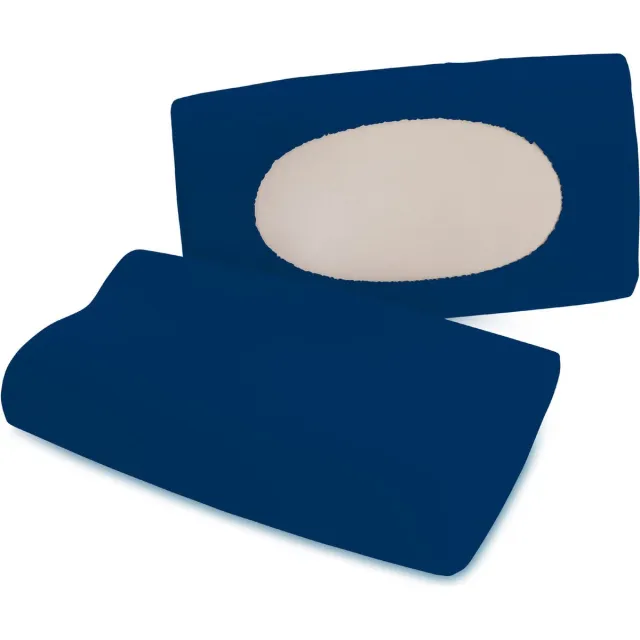 schlafgut Pure flexible Kussensloop S-XL 570 Blue Deep Blauw