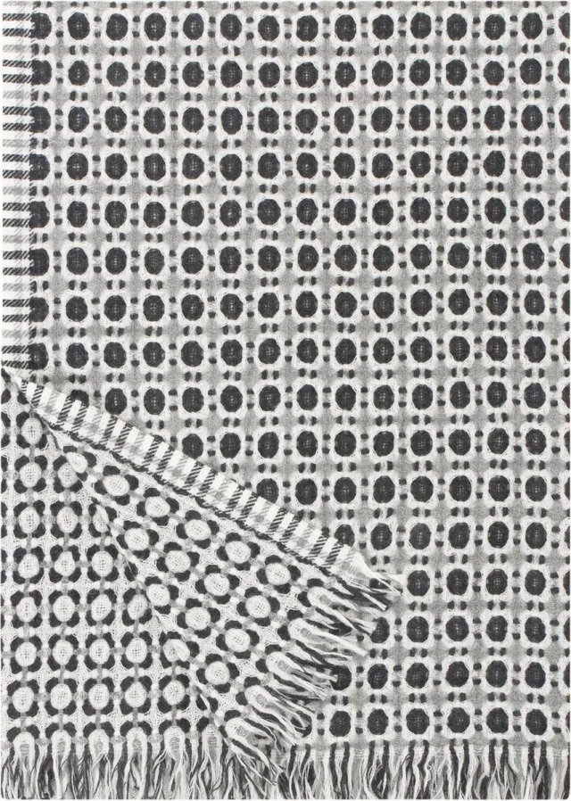 Lapuan Kankurit Wollen Plaid - CORONA (130x170cm) Zwart - Plaids.shop®