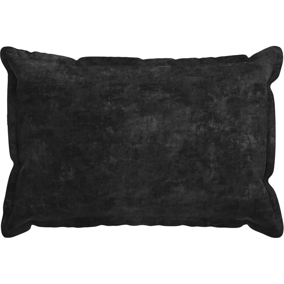 vidaXL Kussensloop 6 st HOUTEN Antraciet 40 x 60 cm Chenille Stof Anthraciet