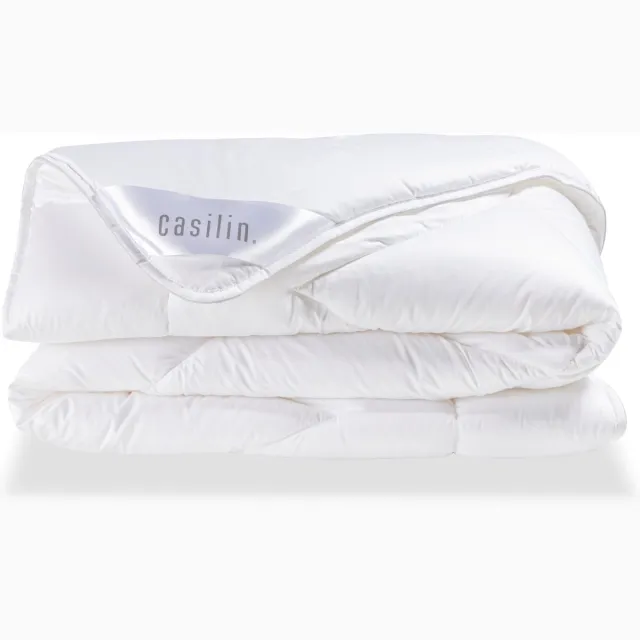 Casilin Dekbed 2 persoons 260 x 220cm Extra Breed - Katoen Satijn - Hotelkwaliteit - Wit