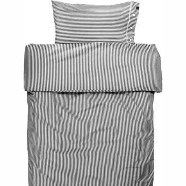 Himla Rindo dekbedovertrek stripe graphite - 220 x 240 cm