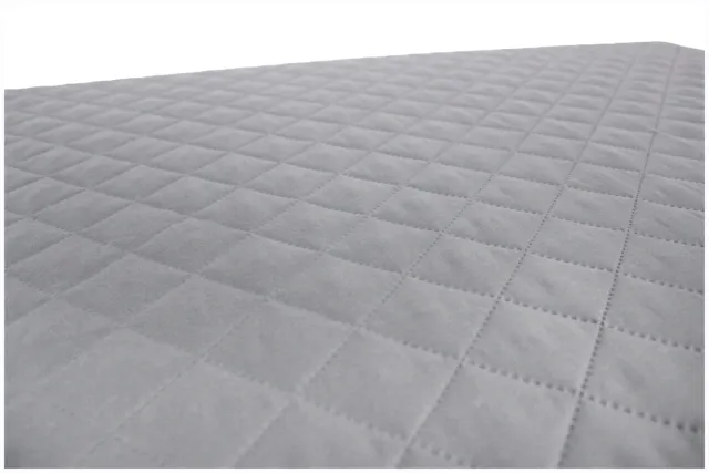 Kam-Pol Gewatteerde matrashoes - Grijs - 160 x 200 cm - Voor matras tot 18 cm