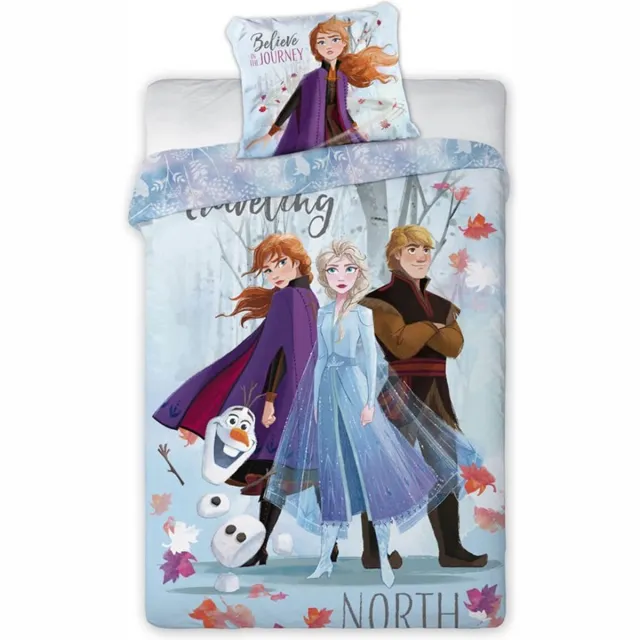 Disney Frozen Frozen dekbedovertrek - eenpersoons - Anna, Elsa en Olaf dekbed - 140 x 200 cm. multi colour