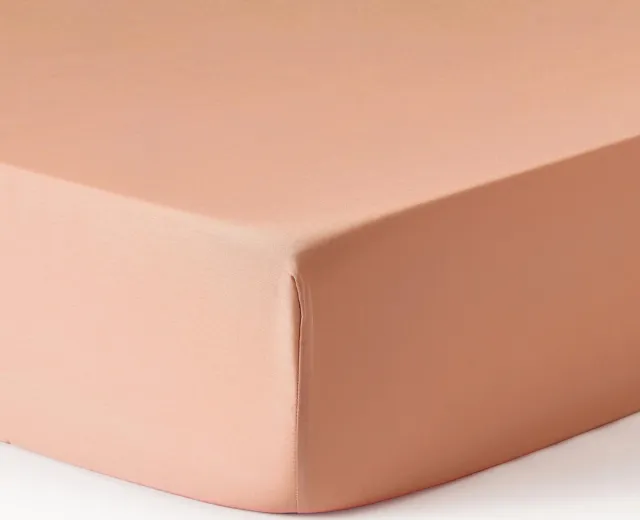 Westwing Collection Topper hoeslaken Comfort, katoensatijn Roze