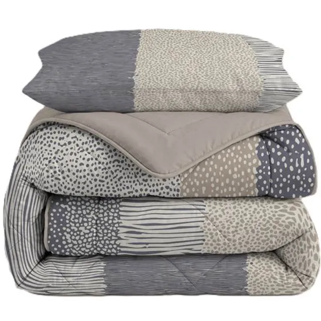 Vellora Desert Layers wasbaar dekbed - Eenpersoons - 140x220 cm - Grijs