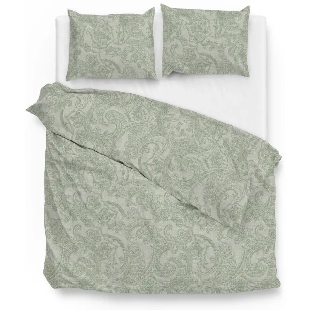Zohome Dekbedovertrek Paisley-di-Lino - Abstract Bedlinnen - Groen - Dekbedhoes van 100% Katoen