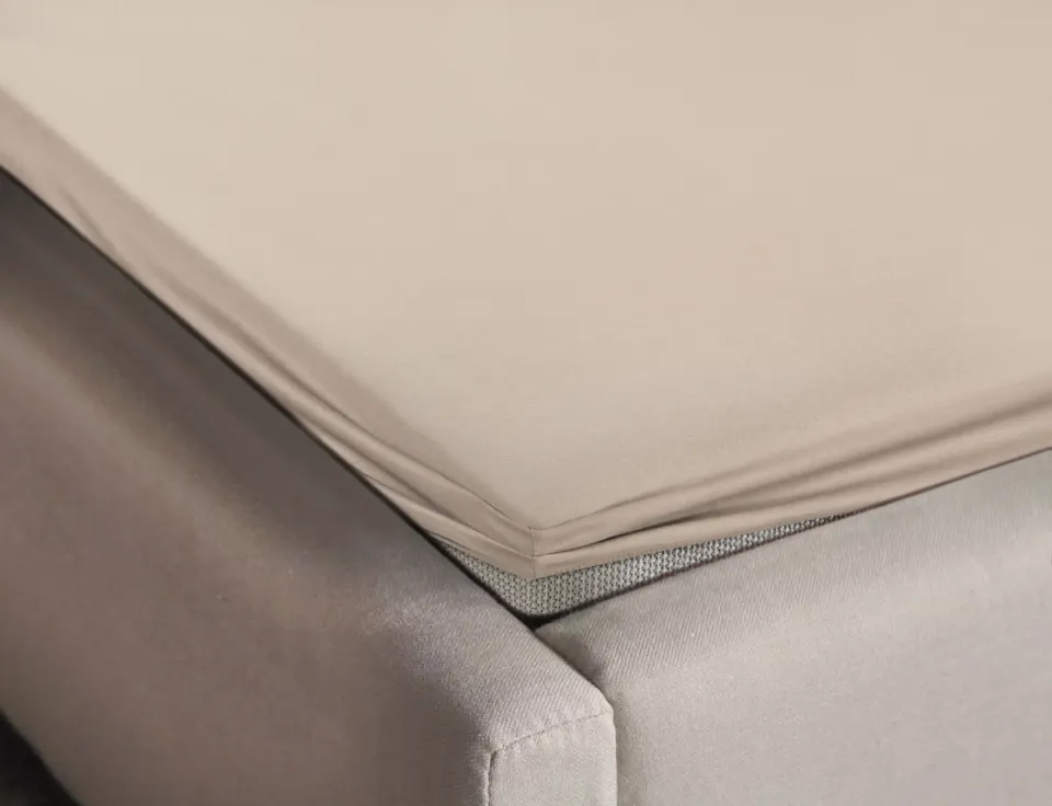 NOUS Living katoenen hoeslaken beige, foto 2