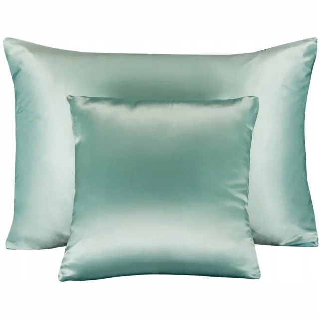 Malbery 100% Zijden Kussensloop 40x40cm - Mint Groen - Luxe & Hypoallergeen