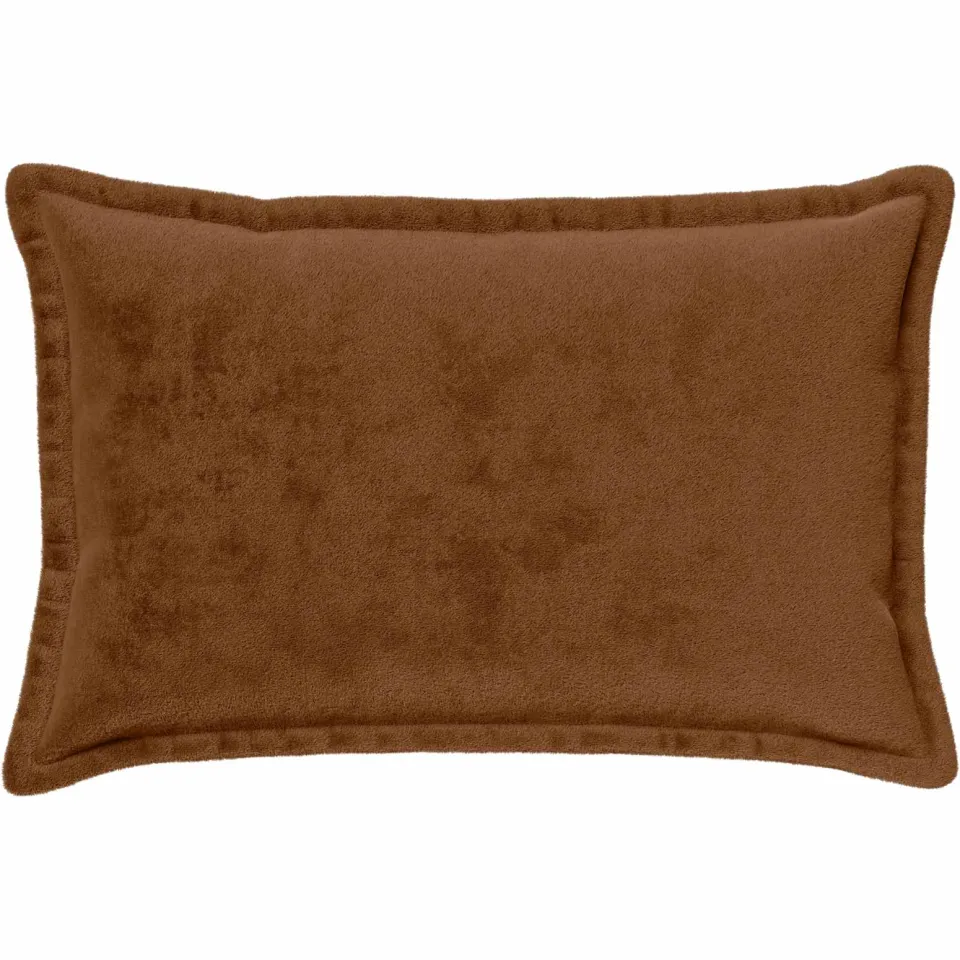 vidaXL Kussensloop 2 st HOUTEN Licht Bruin 50 x 80 cm Flanel