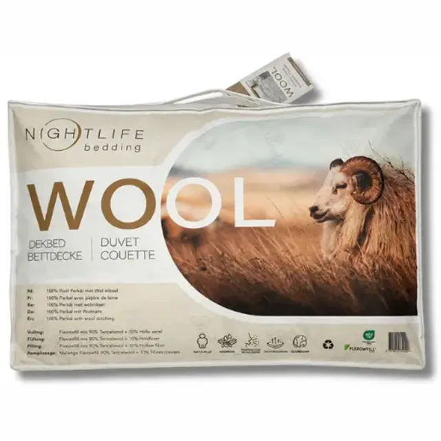 Nightlife Wool Dekbed - 140 x 200 cm Multi