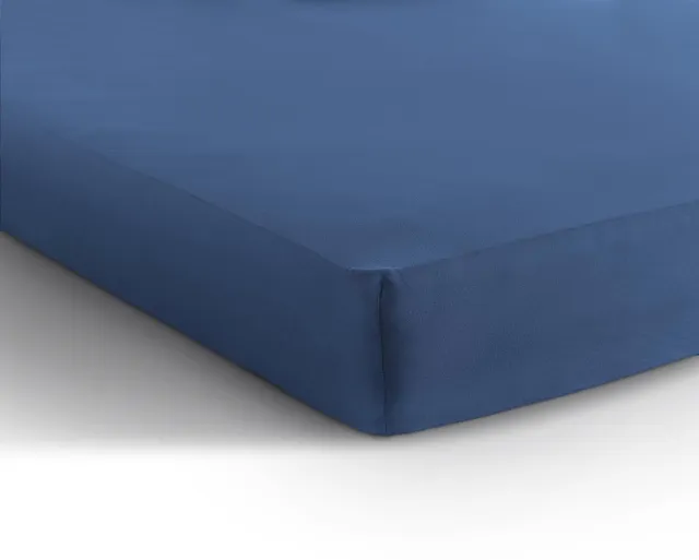 Sleeptime Dreamhouse Jersey Stretch Hoeslaken - 100% Katoen - 190/200x200/220 - Blauw