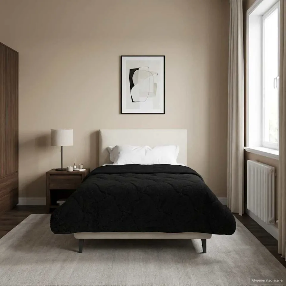 vidaXL Zomer Dekbed 135 x 220 cm Zomer zwart, foto 4