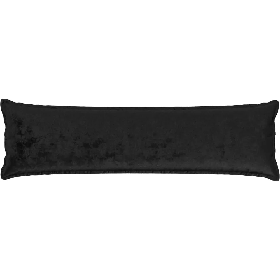vidaXL Kussensloop 2 st HOUTEN Zwart 40 x 145 cm Flanel, foto 2