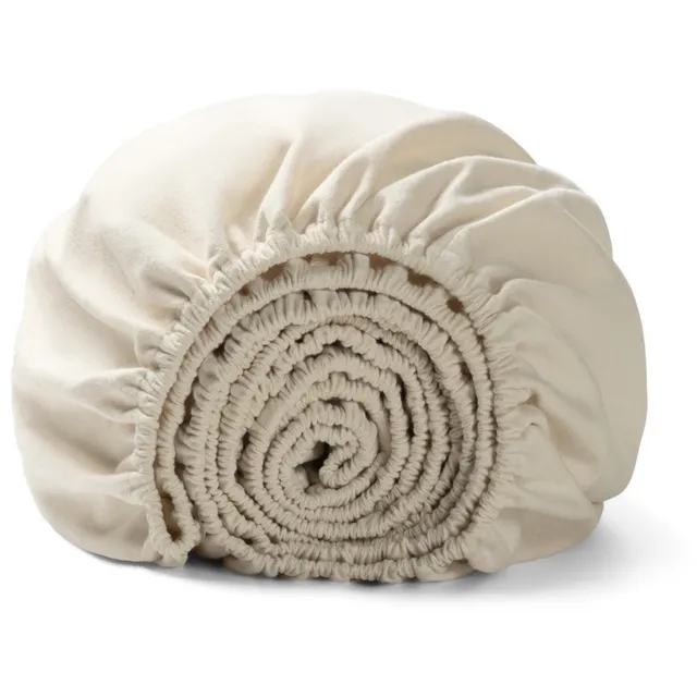 Yumeko kinderhoeslaken flanel natuurlijk x15 - Biologisch & ecologisch Natural