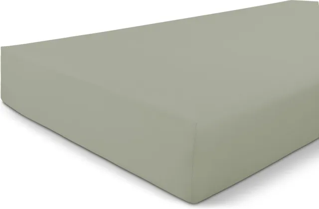 BYRKLUND Jersey Hoeslaken - Hoeslaken 140x200 - 100% Katoen - Grijsgroen