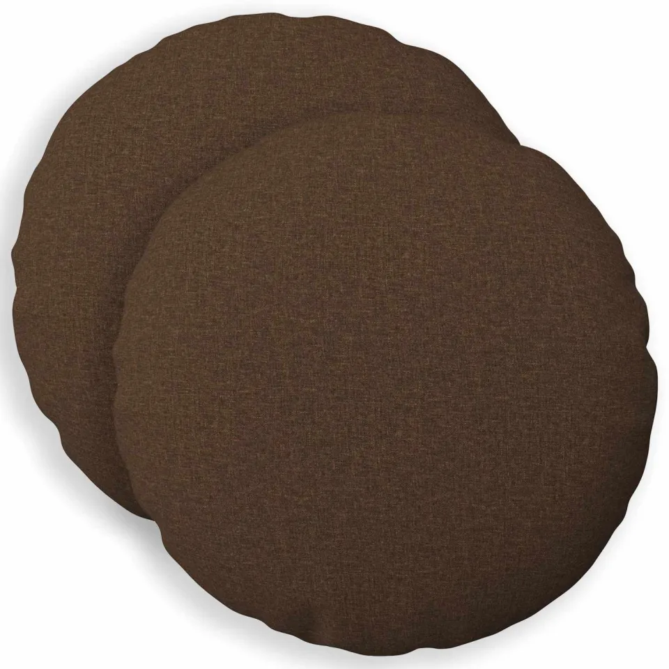 vidaXL Kussensloop 2 st HEERLEN Bruin Dia. 60 cm Stof