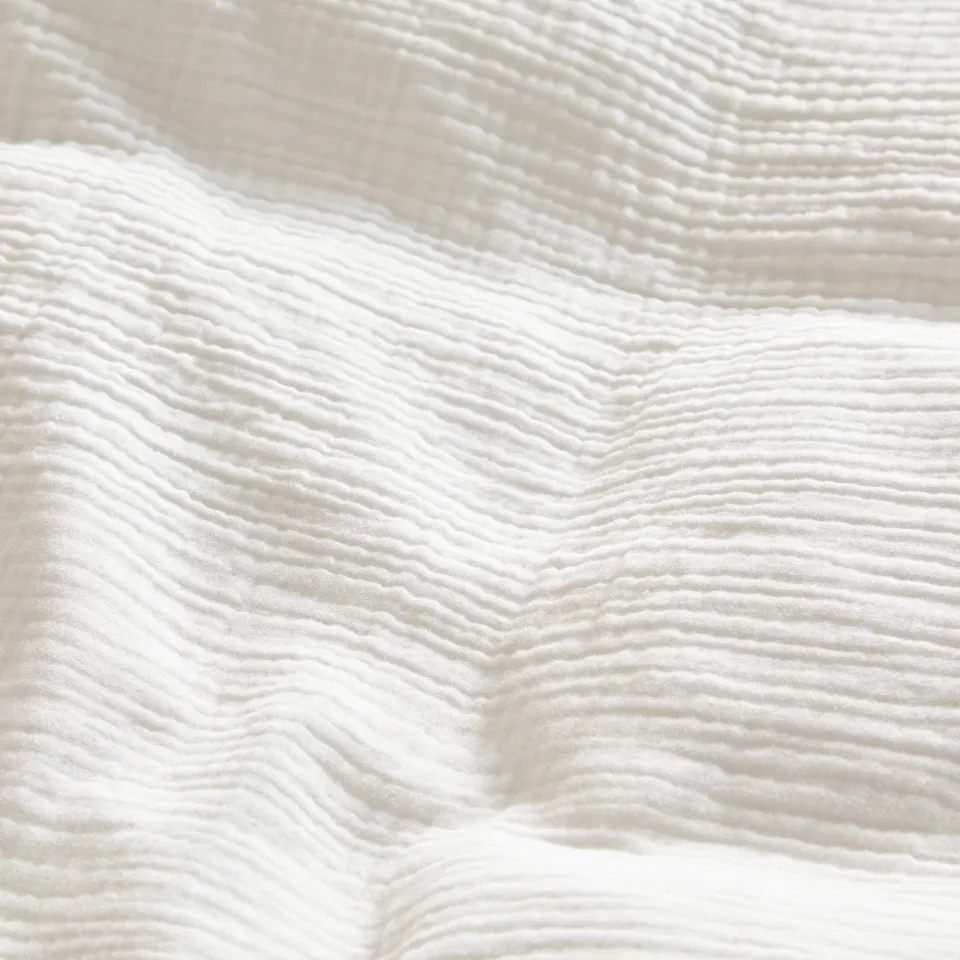 NOUS Living mousseline dekbedovertrek 2-persoons (200x220 cm) off white, foto 5