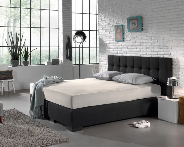 Welterusten Extra Jersey Hoeslaken – 160/180x200/220 – ecru - hoek 40cm