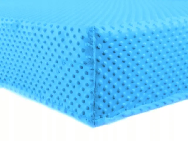 Małe Duże Minky Hoeslaken met Elastiek Turquoise 80x160cm - Zacht & Duurzaam