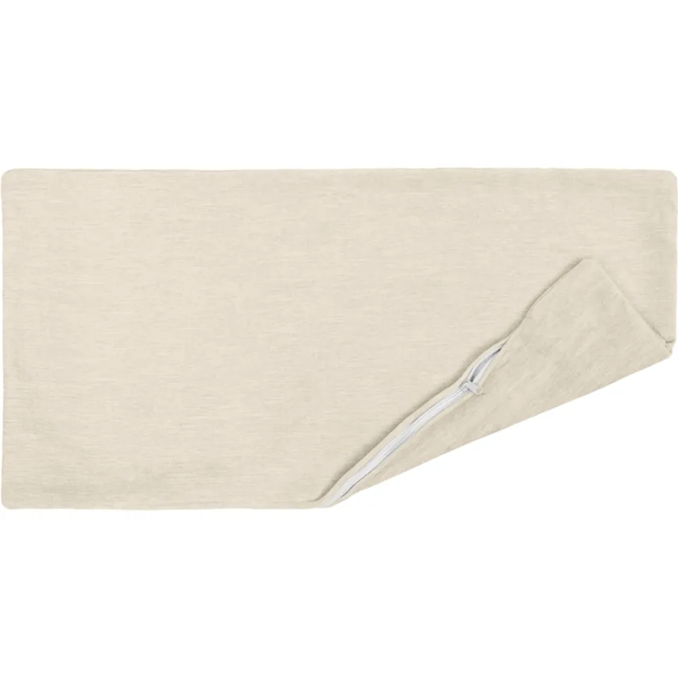 vidaXL Kussensloop 2 st HEERLEN Crèmekleurig 50 x 80 cm Chenille Stof, foto 3