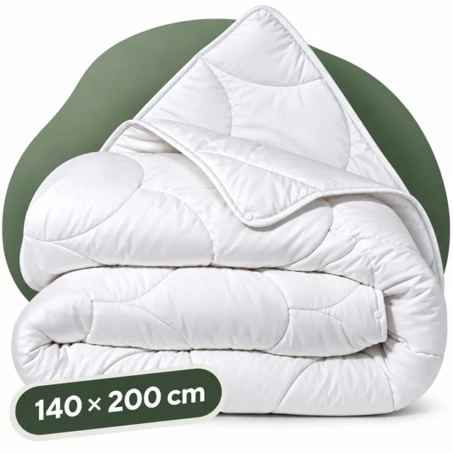 Sleeps 4 Seizoenen Dekbed 140x200 cm - Hotelkwaliteit - Anti-Allergie Dekbed - Ademend - Zacht & Soepel - Eenpersoons Dekbed - Zomer & Winterdekbed Wit