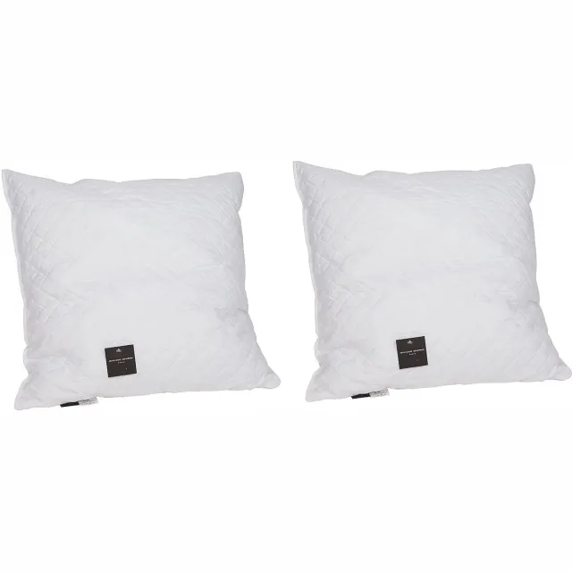 Vente-unique Set van 2 hoofdkussens JEAN LOUIS SHERRER met vormgeheugen 60 x 60 cm SELENE Wit
