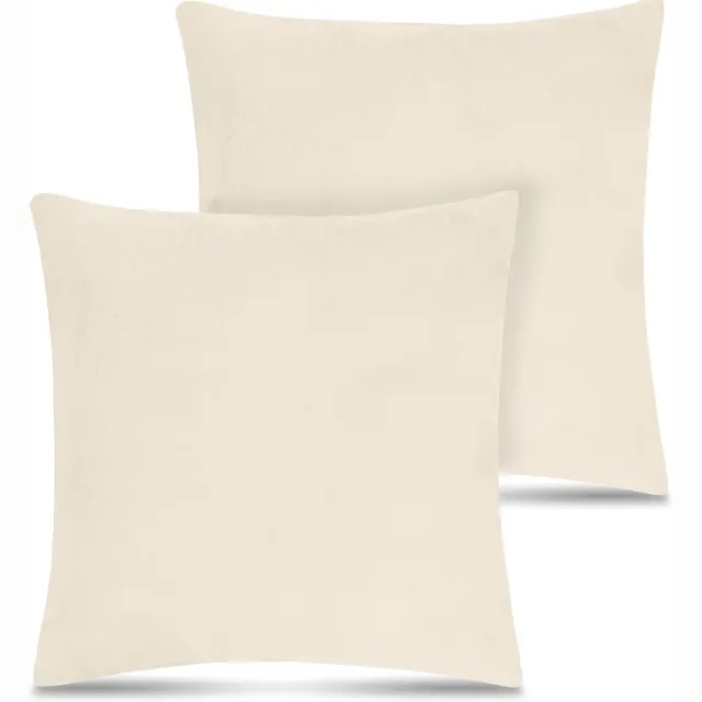Aspero 2 flanellen kussenslopen „Asmara“ beige