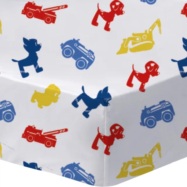 PAW Patrol Hoeslaken Patboy - 90 x 190/200 cm - Katoen Wit