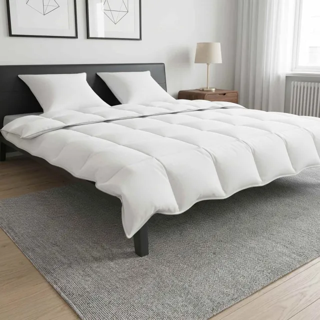 vidaXL Dekbedset 200 x 220 cm Winter Wit