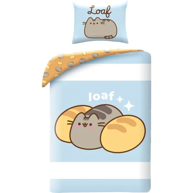 Pusheen Pusheen dekbedovertrek - 140 x 200 cm - 70 x 90 cm - Polyester blauw
