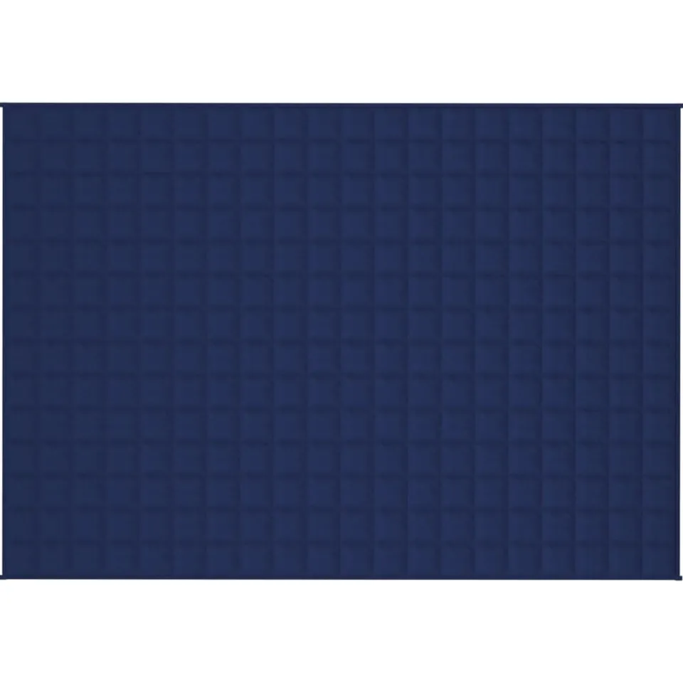 vidaXL Verzwaringsdeken 140x200 cm 10 kg stof blauw