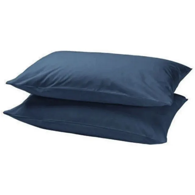 Slaaptextiel Lino Kussenslopen Navy (set van 2)