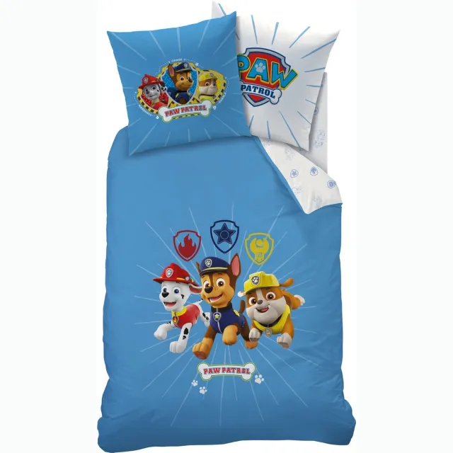 PAW Patrol Team Dekbedovertrek - Eenpersoons - 140 x 200 cm - Blauw