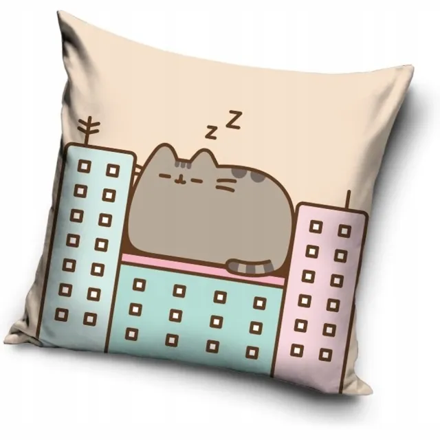 Pusheen Kussenhoes 40x40 cm - Zacht & Kleurrijk Roze