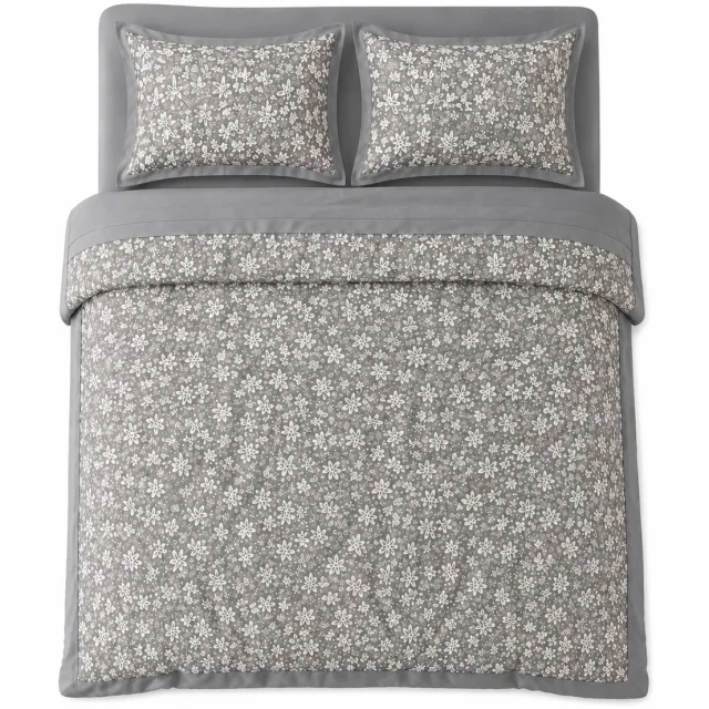 MeiLun Home Fleur Atelier Dekbedovertrek – 260 x 220 cm – 180 x 200 cm + 32cm Hoeslaken+ 2 kussenslopen van 50 × 70 cm – Meadow Mist – Lits – Jumeaux